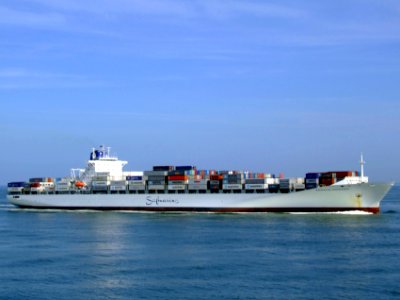 Safmarine Nokwanda p10 approaching Port of Rotterdam, Holland 20-May-2007