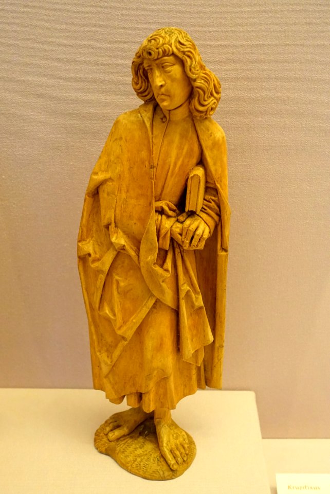 Saint John, from a crucifixion group by Tilman Riemenschneider, c. 1520, linden wood - Mainfränkisches Museum - Würzburg, Germany - DSC04680