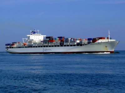 Safmarine Nokwanda p09 approaching Port of Rotterdam, Holland 20-May-2007