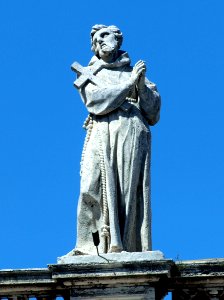 Saint Francis of Assisi on the colonnade