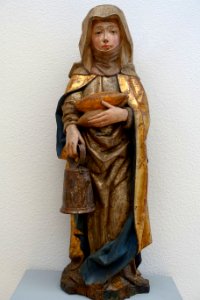 Saint Elizabeth of Thuringia, France, c. 1490, limewood, polychrome - Germanisches Nationalmuseum - Nuremberg, Germany - DSC02972