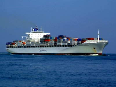 Safmarine Nokwanda p02 approaching Port of Rotterdam, Holland 20-May-2007