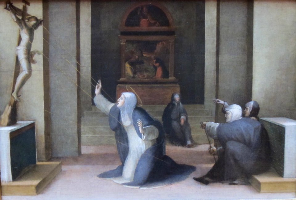 Saint Catherine of Siena Receiving the Stigmata by Domenico Beccafumi, Getty Center