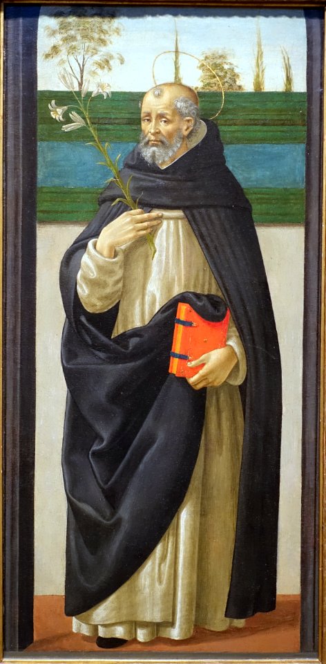 Saint Dominic, attributed to Domenico Ghirlandaio, 1480-1485, tempera on wood - Portland Art Museum - Portland, Oregon - DSC09027
