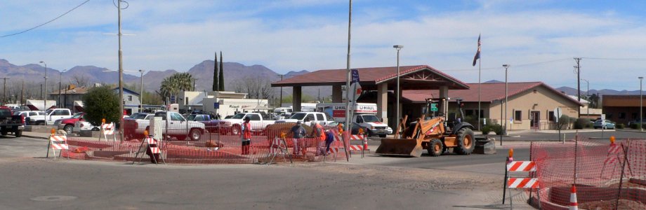 Safford, AZ 300s block Main from SW