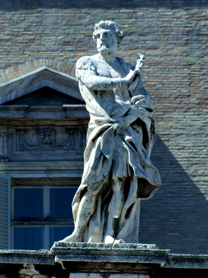 Saint Didymus on colonnade photo