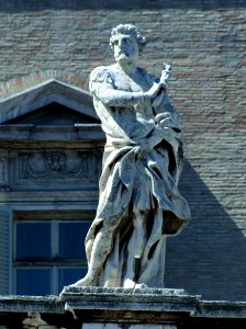 Saint Didymus on colonnade photo