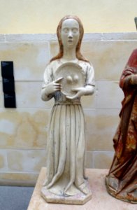 Saint Agatha, from the Igreja Matriz de Avelas do Caminho, by Mestre Pero, 14th century - Museu Nacional de Machado de Castro - Coimbra, Portugal -DSC09902