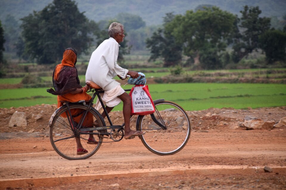 Road couple village