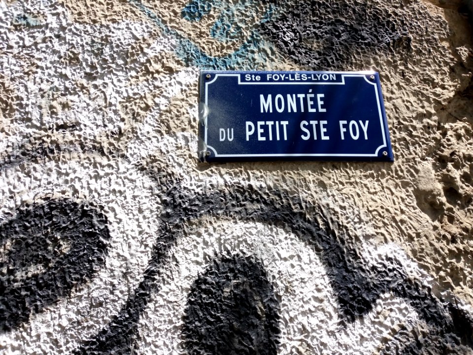 Sainte-Foy-lès-Lyon - Montée du Petit Sainte-Foy, plaque