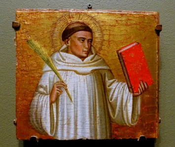 Saint Bernard by Niccolo di Pietro Gerini, Florence, c. 1390-1395, tempera and gold leaf on wood panel - Blanton Museum of Art - Austin, Texas - DSC07685