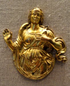 Saint Catherine of Alexandria, Francesco Marti and workshop, Lucca, c. 1510, gilded bronze - National Gallery of Art, Washington - DSC09827