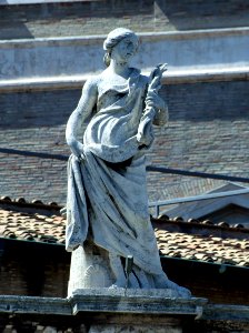 Saint Barbara on colonnade photo
