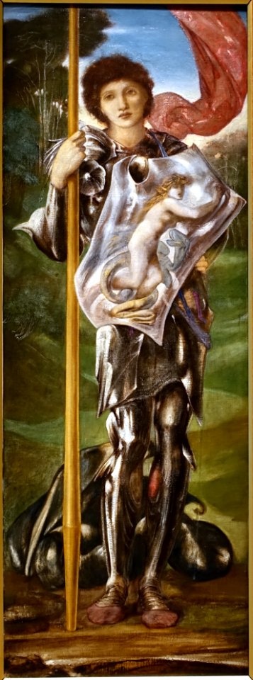 Saint George by Edward Burne-Jones, 1873-1877, oil on canvas - Wadsworth Atheneum - Hartford, CT - DSC05537