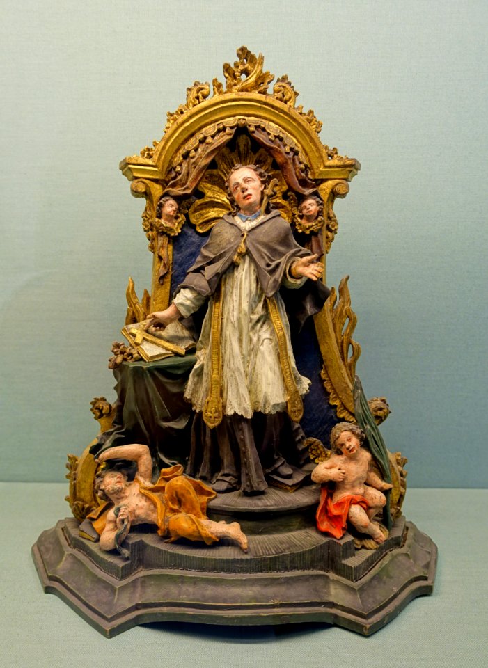 Saint Aquilinus of Milan, by Johann Benedikt Witz, after 1775, pear wood - Mainfränkisches Museum - Würzburg, Germany - DSC04885