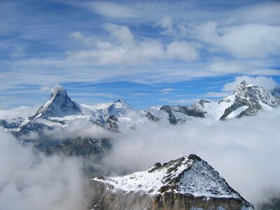 Matterhorn mountains switzerland photo