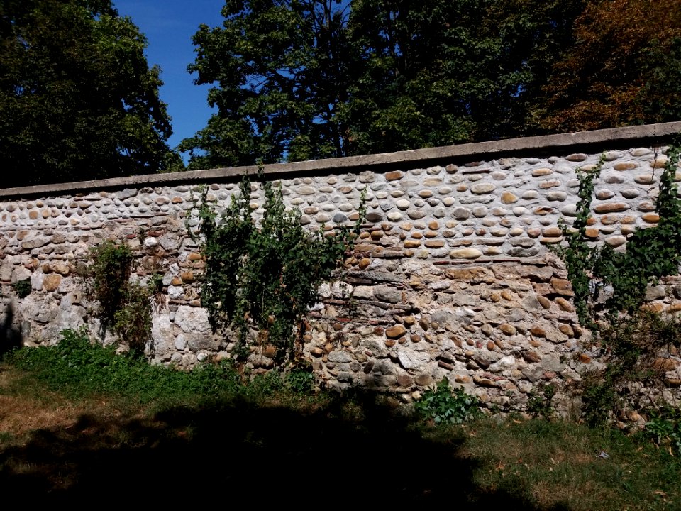 Sainte-Foy-lès-Lyon - Parc du Brûlet - Mur ancien rénové