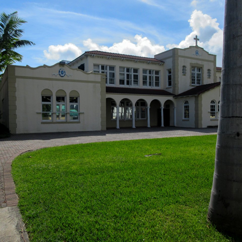Saint Anthony's School Fort Lauderdale Florida facade section 
