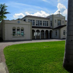Saint Anthony's School Fort Lauderdale Florida facade section 