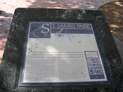 Saint James Park plaque 1616