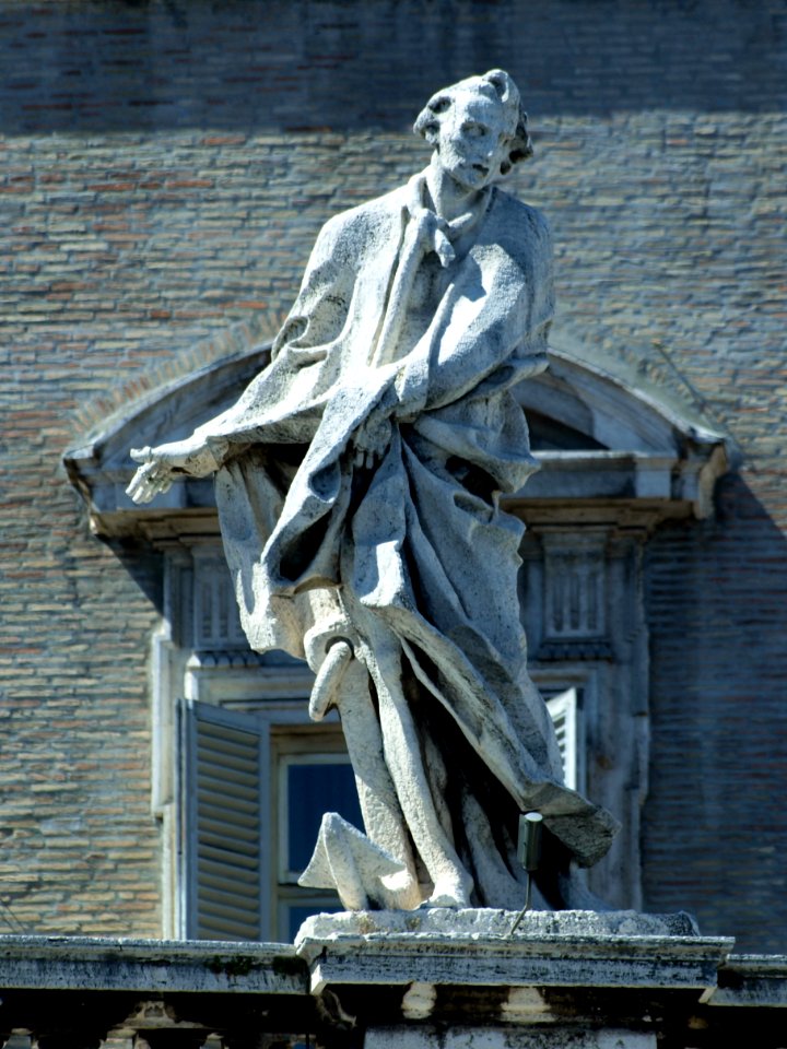 Saint Apollonius of Alexandria on colonnade photo