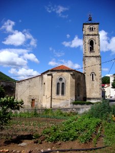 Saint-Étienne-Estréchoux (Hérault, Fr) l'église