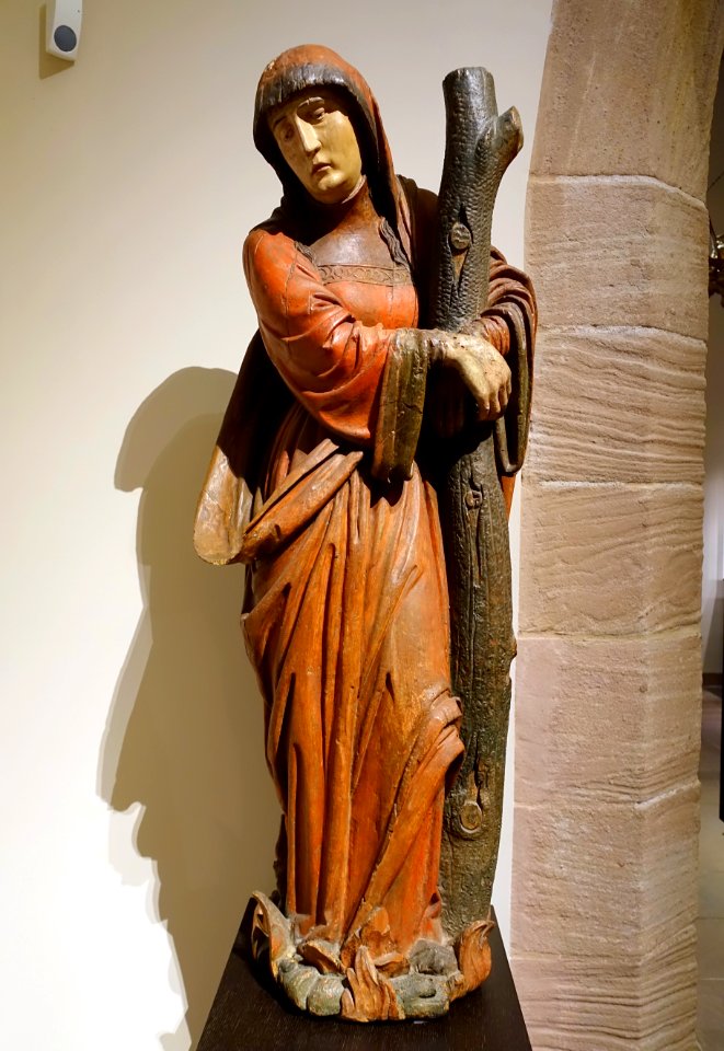 Saint Afra, Augsburg, c. 1510-1520, linden wood - Hessisches Landesmuseum Darmstadt - Darmstadt, Germany - DSC00370