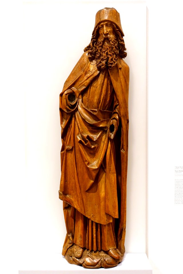 Saint Anthony Abbot by Tilman Riemenschneider and workshop, c. 1510 - Busch-Reisinger Museum, Harvard University - DSC01057