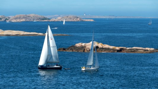 Sailboats in Stångehuvud nature reserve 2