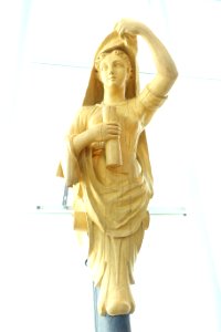 Saga figurehead, steam-corvette, made by Carl August Sundwall, 1884 - Marinmuseum, Karlskrona, Sweden - DSC08897