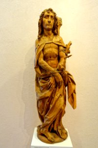 Saint Sebastian by Tilman Riemenschneider and workshop, c. 1510, linden wood - Mainfränkisches Museum - Würzburg, Germany - DSC04714