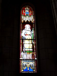 Saint-Genis-de-Saintonge (Charente-Maritime) église, vitrail 01