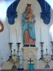 Sainte-Marie-Kerque (Pas-de-Calais) chapelle N.D.des Marais intérieur
