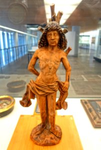 Saint Sebastian, Franconia, c. 1500, linden wood - Germanisches Nationalmuseum - Nuremberg, Germany - DSC03554