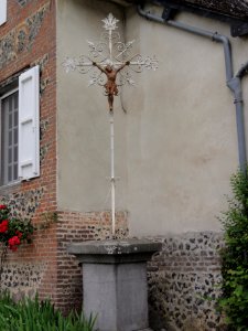 Saint-Algis (Aisne) croix de chemin en fer
