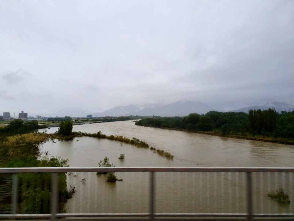 Sai River 13 days after typhoon Hagibis