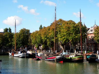 Sailboats at Wolwevershaven (Dordrecht) pic1