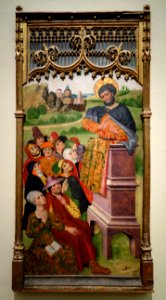 Saint Preaching by Jorge Ingles, Spain, c. 1475-1500, oil and tempera on panel - Cincinnati Art Museum - DSC04464