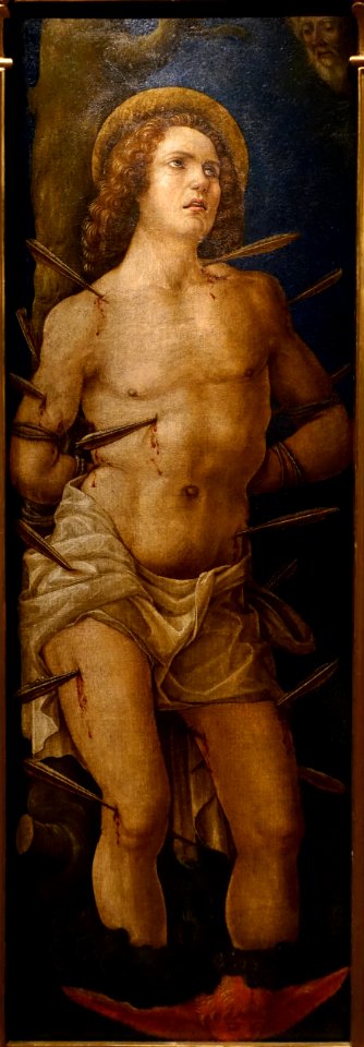 Saint Sebastian by Liberale da Verona, Italian, 1480 or later, oil on canvas - Princeton University Art Museum - DSC06626