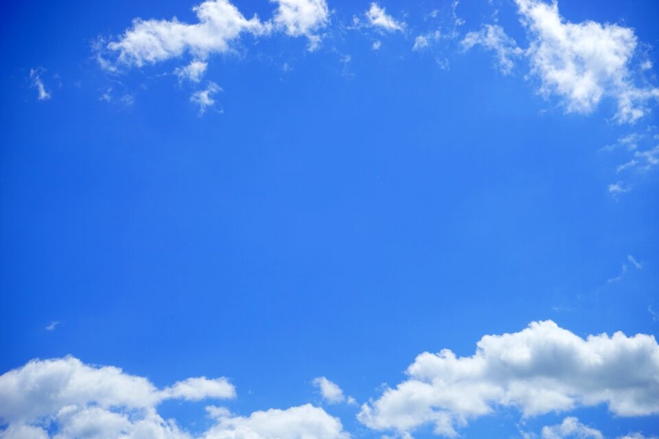 White blue summer day