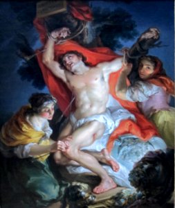 Saint Sebastian Tended by Saint Irene by Vicente López Y Portaña