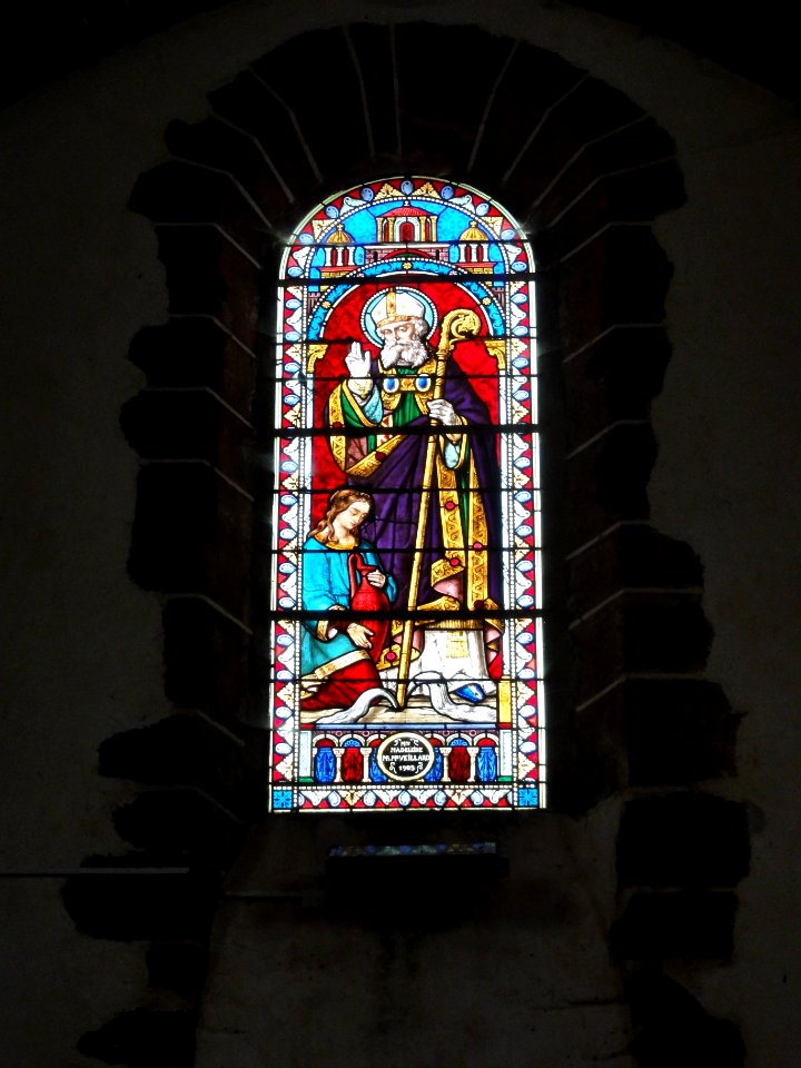 Saint-Christophe-du-Jambet (Sarthe) église, vitrail (08)