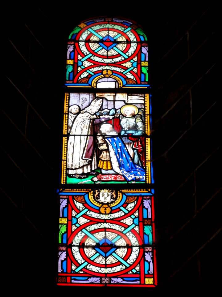 Saint-Christophe-du-Jambet (Sarthe) église, vitrail (06)