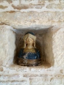 Saint-Cyr-au-Mont-d'Or - Ermitage du Mont Cindre - Pièces de vie, buste dans une niche