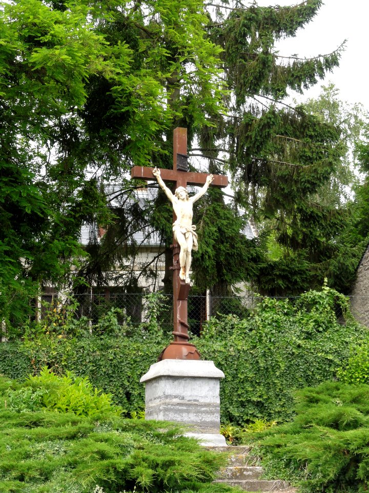 Sainte-Preuve (Aisne) croix de chemin