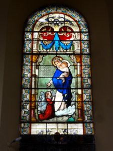 Saint-Algis (Aisne) église, vitrail 01