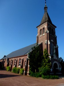 Saint-Amand-les-Eaux (Nord, Fr) église Ste-Thérèse au Moulin-Blanc