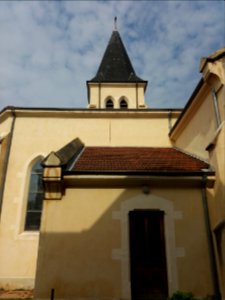 Saint-Fons - Église Notre-Dame du Rosaire, clocher vu de l'est