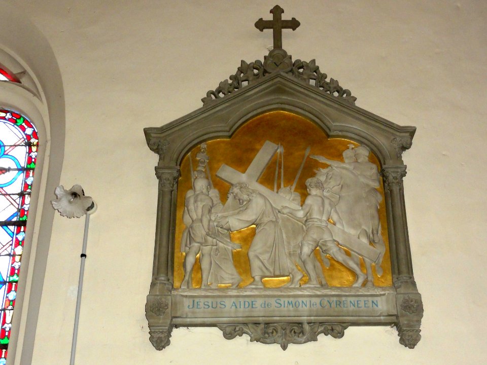 Saint-Vaast-Dieppedalle (Seine-Mar.) église, chemin de croix station 05