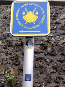 Saint-Avertin (Indre-et-Loire) triple balisage Chemin de Compostelle